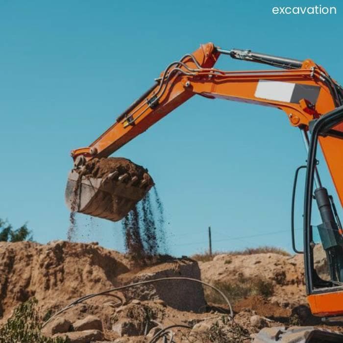 Terre de remblai prête à être redistribuée